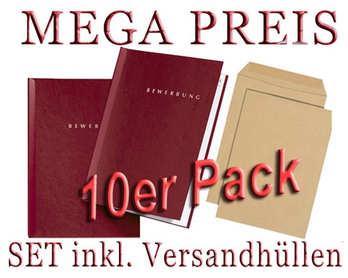Rote bewerbungsmappen von - 10,