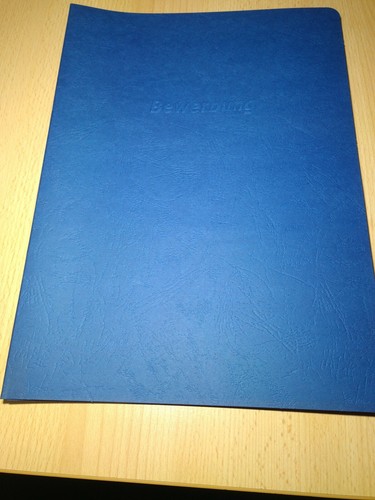 Bewerbungsmappen 3er set blau - 3er-set,