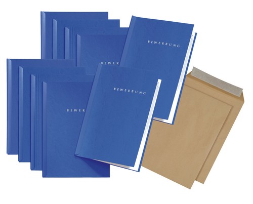 Blaue bewerbungsmappen von - , 10